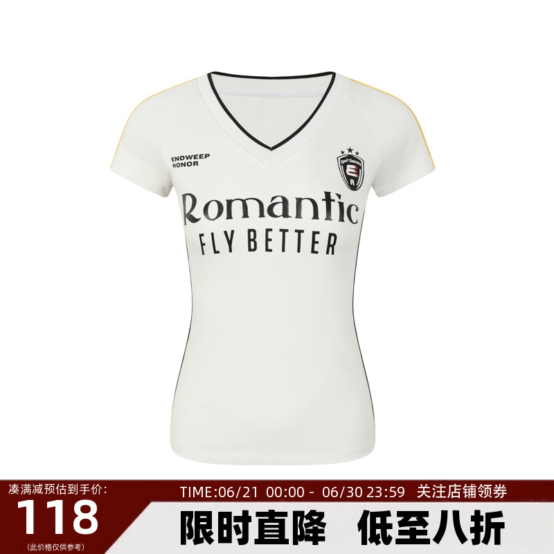 【Endweep官方店】复古V领辣妹T