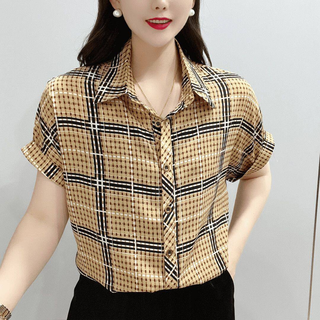 高档2024豹纹上衣新款时尚夏季洋气中年妈妈宽松大码显瘦女装衬衫