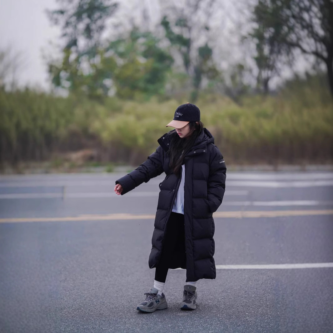 170码小满鹅24新款加厚白鸭绒服男女童中长款儿童羽绒服保暖外套