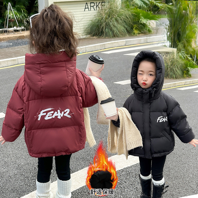 女童羽绒服儿童轻薄保暖冬季外套宝宝2025新款韩系时髦冬装