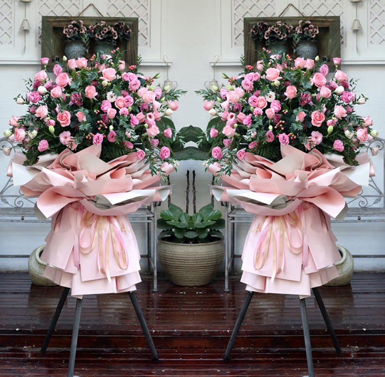 日照市莒县五莲县开业花篮鲜花同城速递应援三脚架网红气球乔迁