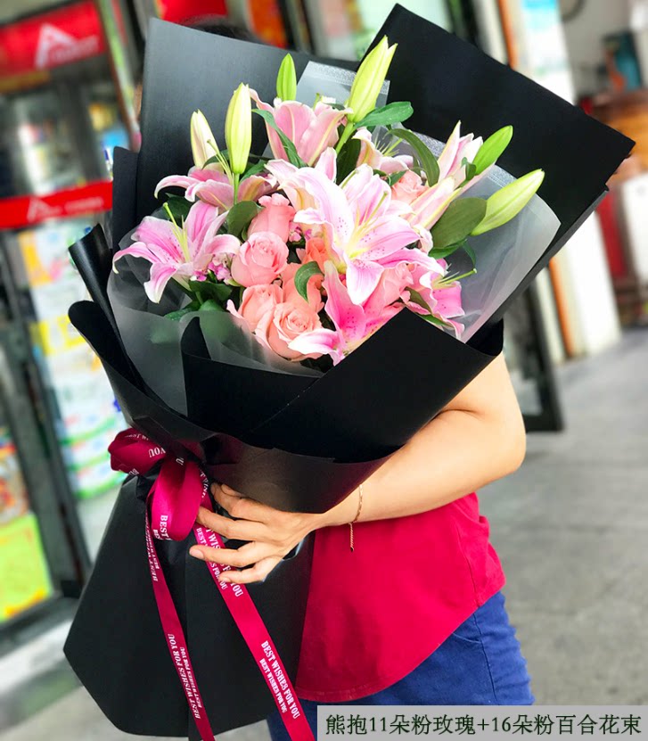11朵19朵33红玫瑰礼盒鲜花速递淄博市张店区临淄区同城店送花上门