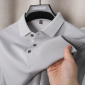 凉感夏季 70支双面精梳丝光棉男士 净版 短袖 高端纯棉t恤 POLO衫