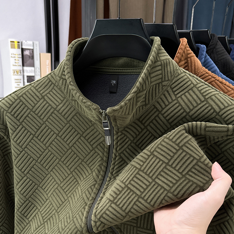 保暖抓绒衣开衫卫衣冬季摇粒绒