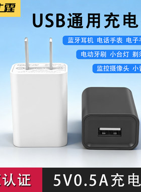 5V0.5A小功率慢充头黑白可选