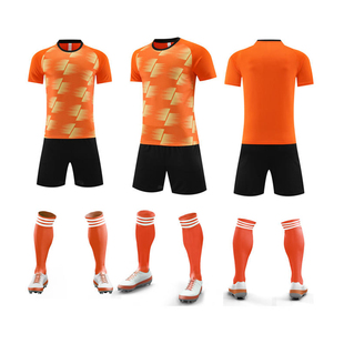 足球服套装短袖短裤训练服定制印字印号比赛服球衣训练营羽毛球服