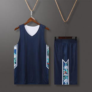 双面篮球服套装男女学生比赛队服定制双层透气两面穿背心球衣印号