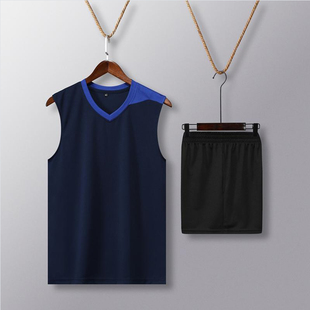 无袖排球服运动服套装男气排球衣羽毛球服乒乓球服女学生训练队服