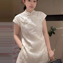 新中式国风白色衬衫套装女2025新款小个子巨好看的夏装一整套穿搭