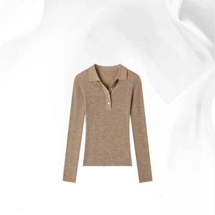 纯色POLO领套头毛衫 运补6 100 「暖意纱」 B5376110 8元