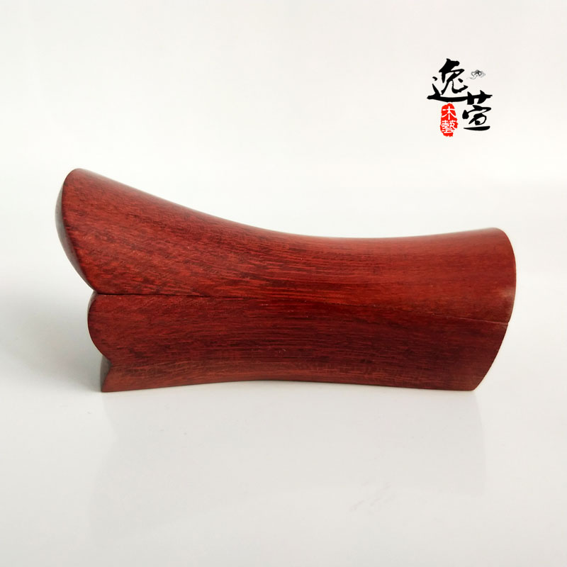 柳州棺材紫檀家居工艺品寿鹤摆件