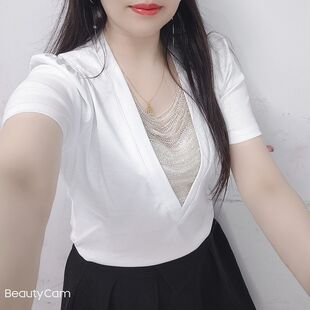 修身 T恤2026夏季 时尚 泡泡袖 遮肚子上衣 高端设计高级短袖 爆款 新款