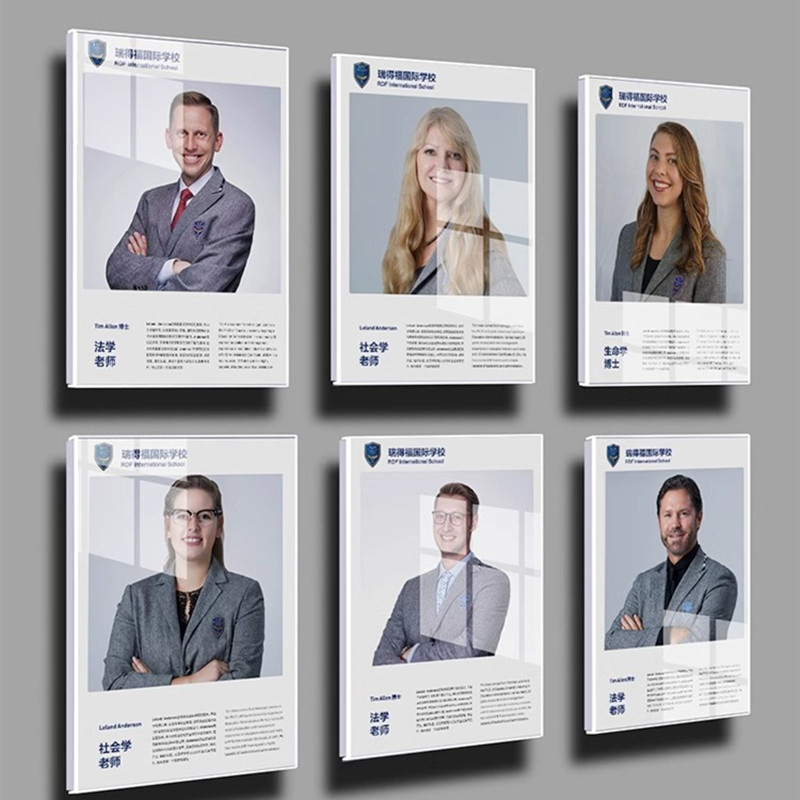 企业文化墙公司荣誉墙照片墙贴优秀教师员工教练师资风采展示墙