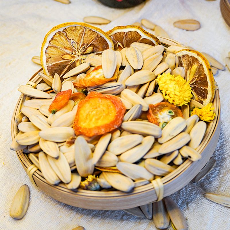 【1月新菊花果茶味瓜子古坊多味脱皮打手瓜子五香葵花籽休闲零食