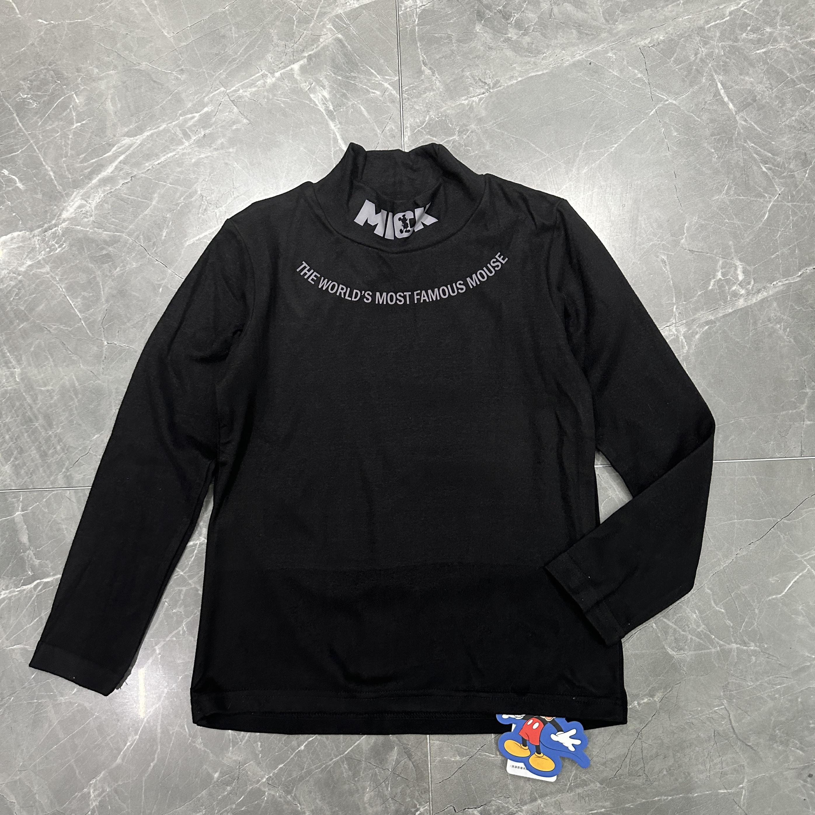 120-130外贸单男童秋冬半高领打底衫新儿童德绒保暖上衣长袖迪家