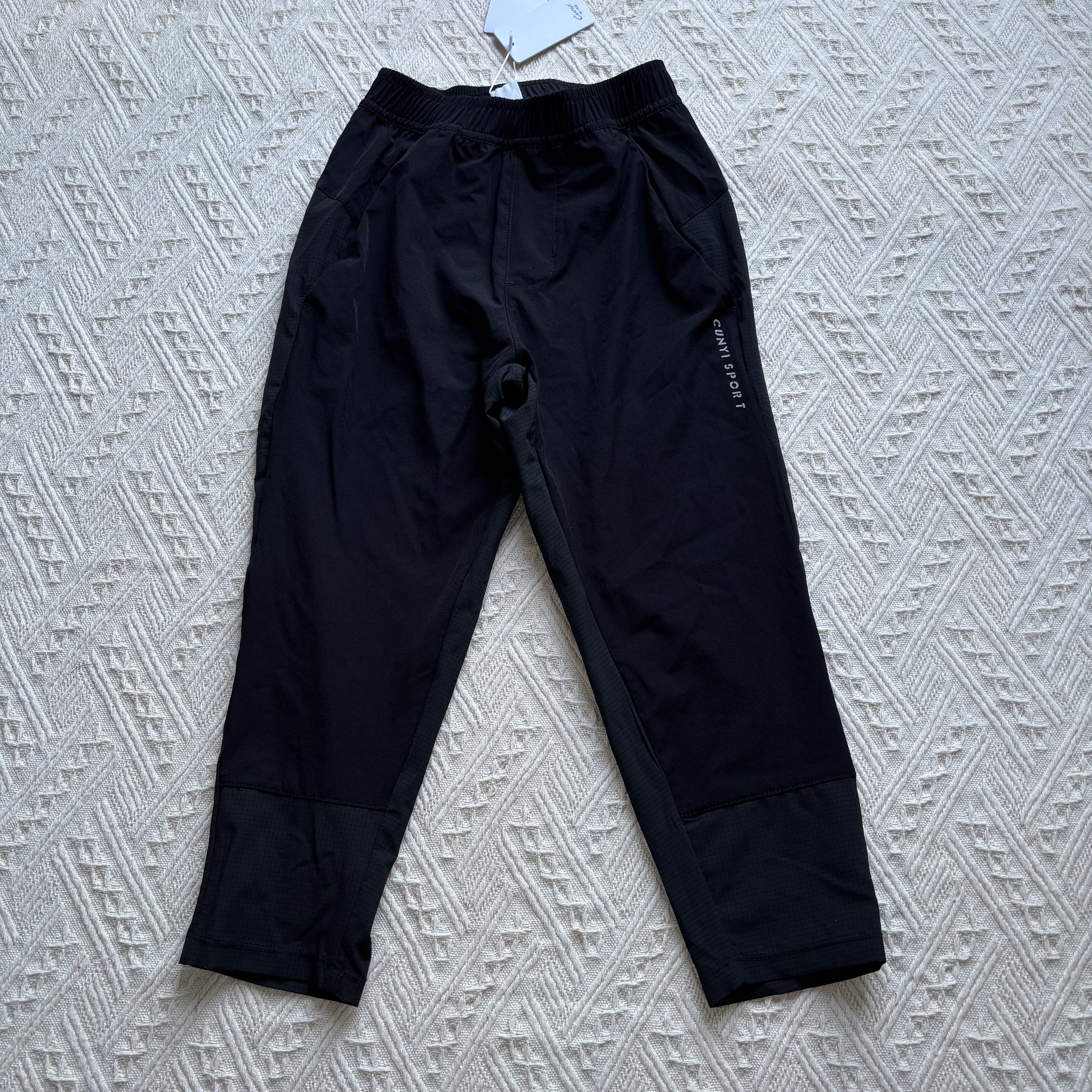 110-170男女童运动裤休闲裤长裤透气百搭时尚潮服速干透气训练裤图片