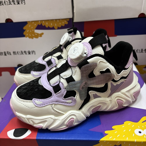 3319儿童运动鞋跑步鞋女童休闲鞋中大童鞋子加绒保暖