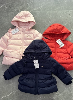 80-120国内单女宝宝羽绒服厚实保暖轻便透气连帽外套淑女气质韩版