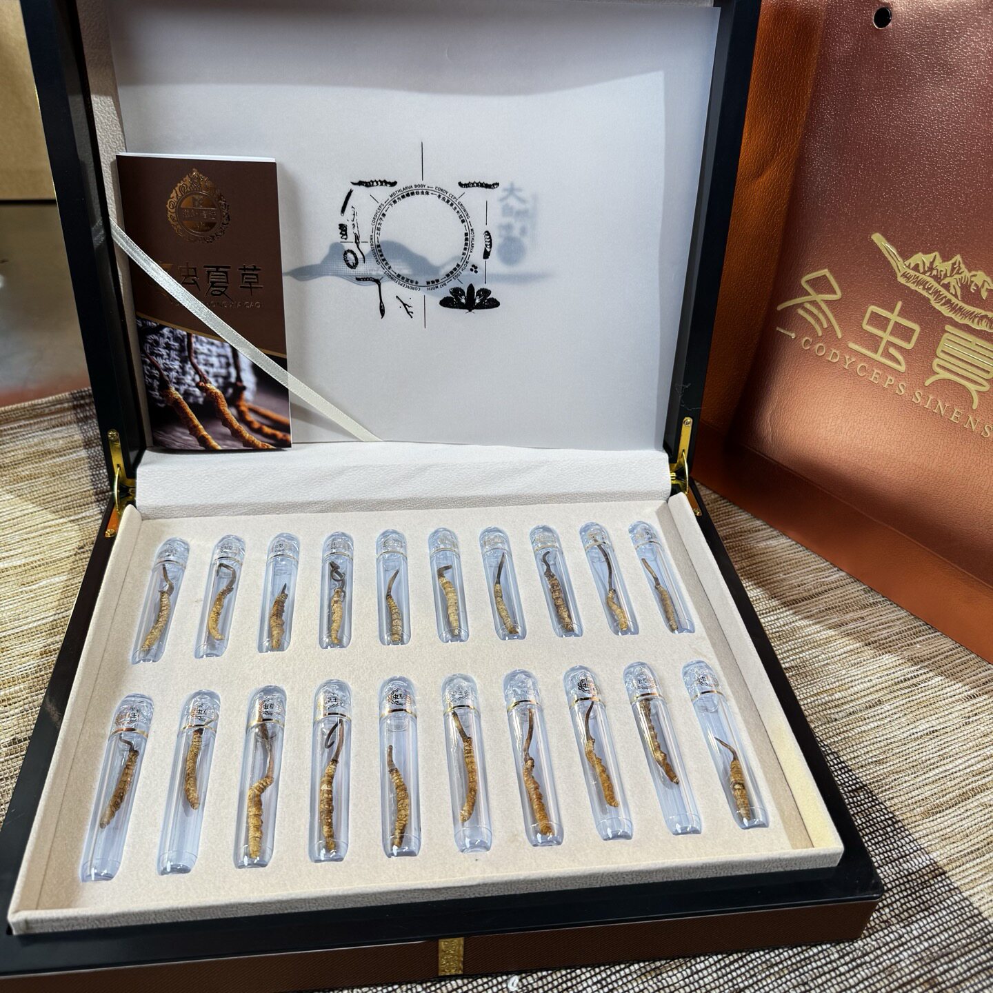 正品冬虫夏草5根/克虫草干货冻干虫草礼盒年货送父母长辈礼物礼品