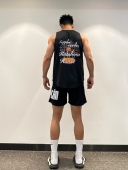 美式 彩虹球场网眼速干健身吸汗 篮球背心运动坎肩SATJDM球衣无袖