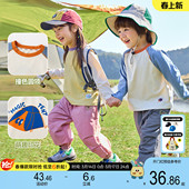子春季 嘟嘟家男童套装 T恤儿童4级防水裤 防晒长袖 衣服潮 宝宝UPF50