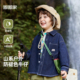 新款 儿童山系户外衣服春季 长袖 宝宝童趣牛仔衬衣女童外套男童衬衫
