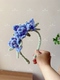 成品手工制作鸢尾花发箍头饰发饰氛围感拍照神器儿童成人花朵发箍