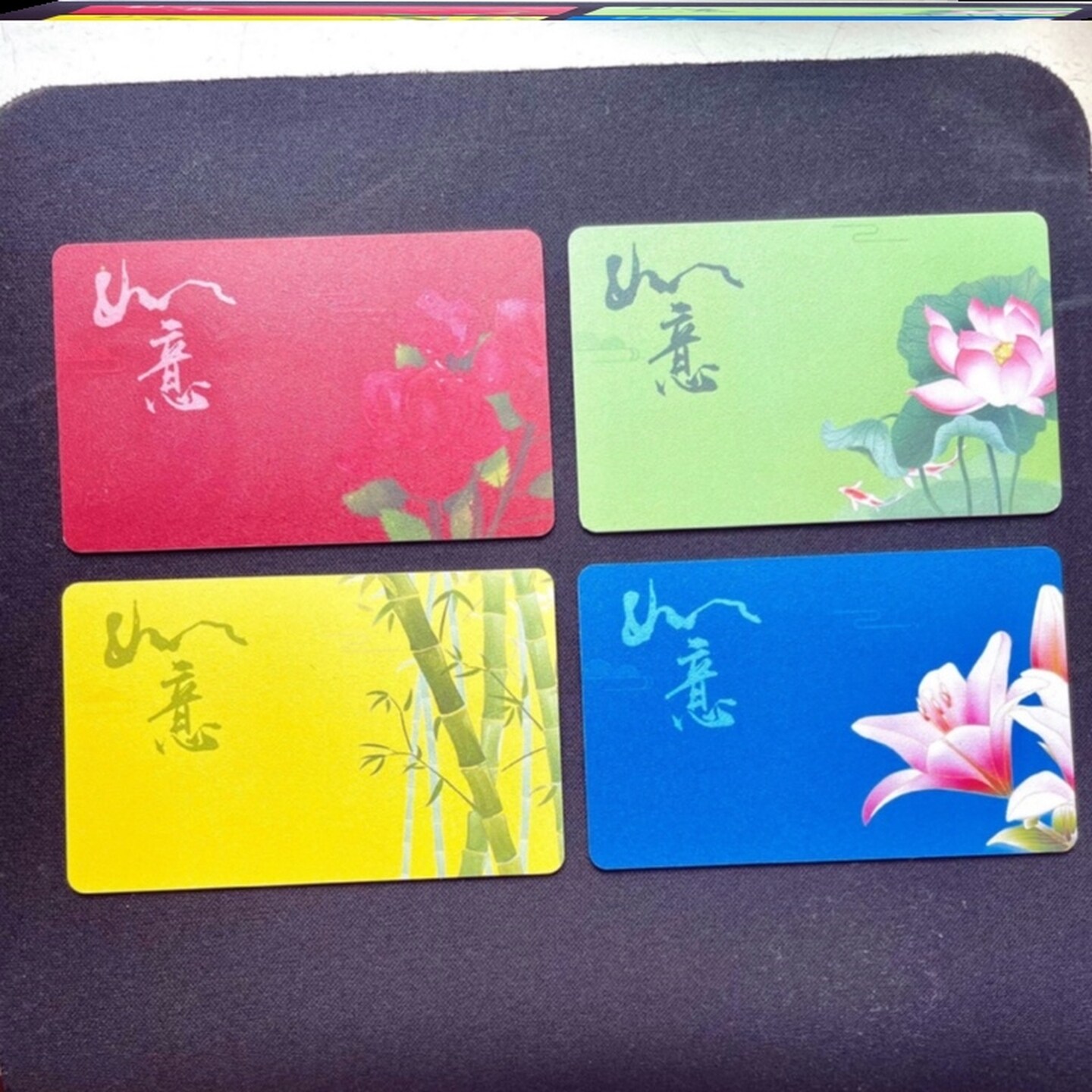 麻将片打用的耐磨馆颜色卡卡棋牌卡防水卡彩色码筹码双面磨砂牌子