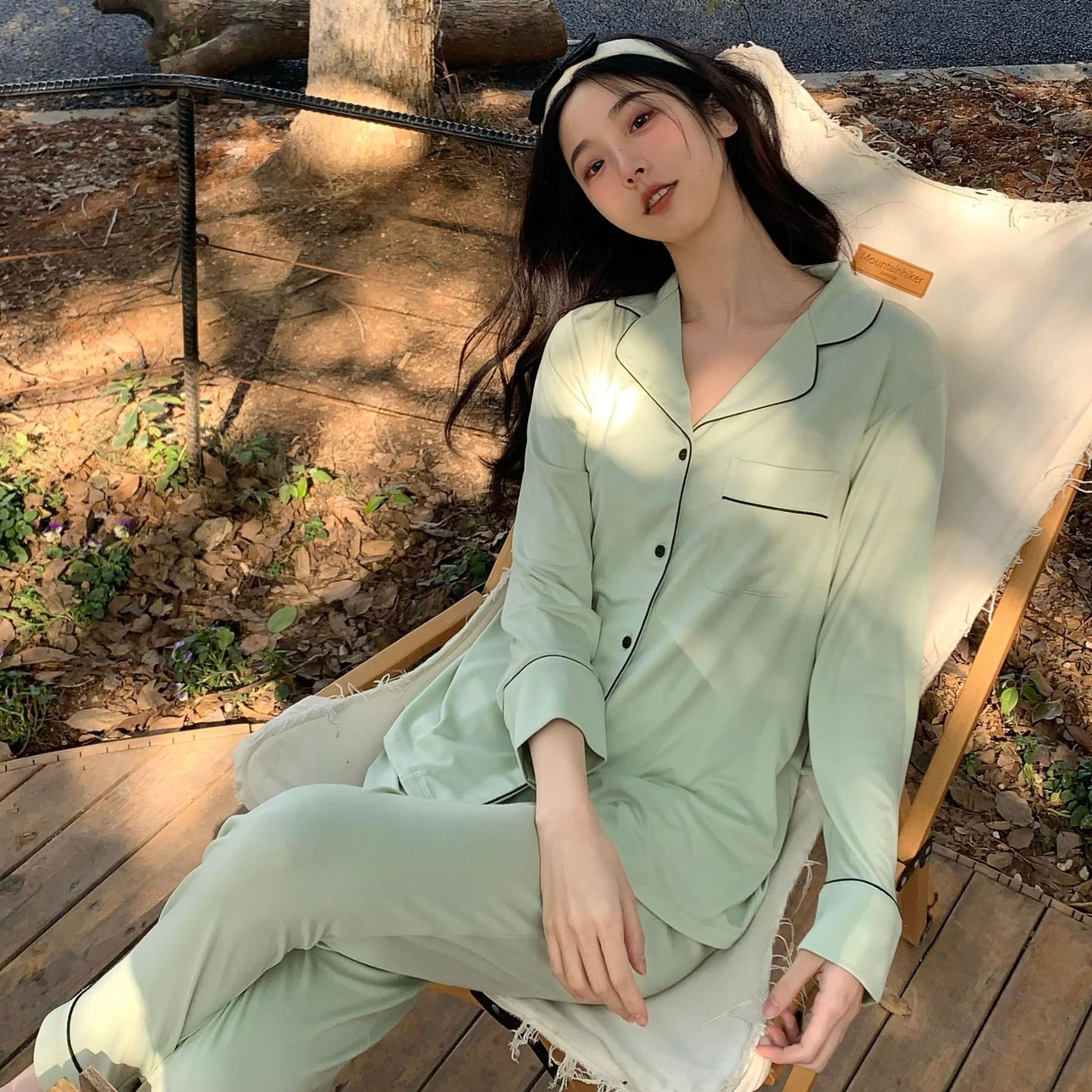 2023新款睡衣羊绒蛋白抗菌舒眠女士舒适柔软家居服长袖长裤套装