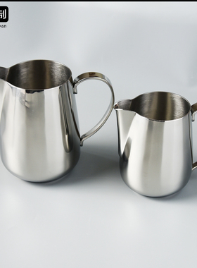 拉花杯奶缸日本进口YUKIWA不锈钢咖啡配套器具工具打奶缸奶泡杯子