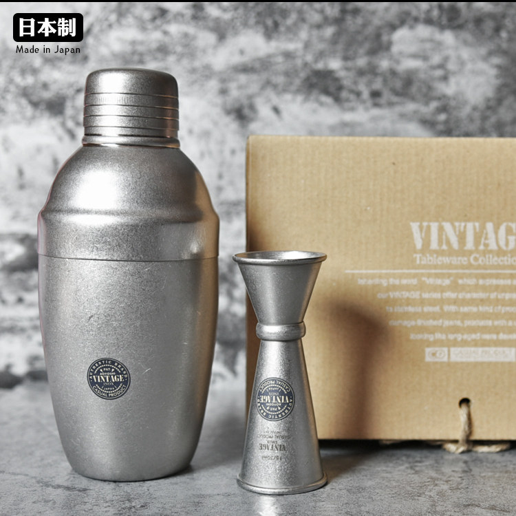 日本进口青芳制作所AOYOSHI复古调酒器具鸡尾酒摇酒壶雪克杯壶勺