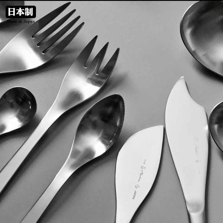 日本进口柳宗理不锈钢大饭勺餐勺餐叉甜点心咖啡勺子牛排刀西餐具