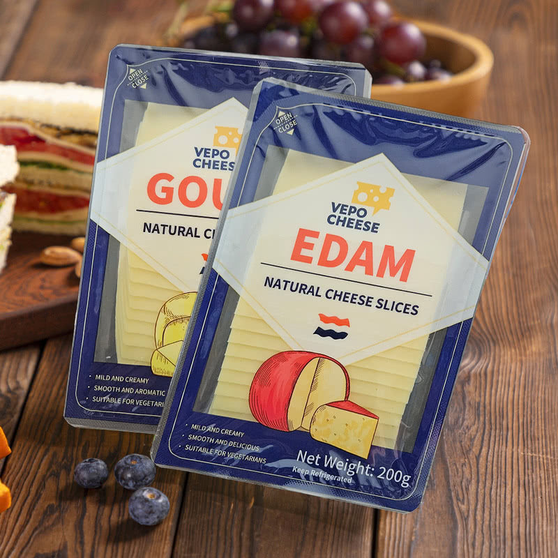 荷兰进口奶酪工坊组合干酪片400g