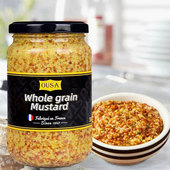 法国进口OUSA欧萨整粒芥末籽酱芥末酱调味酱芥末醇香西餐调料350g