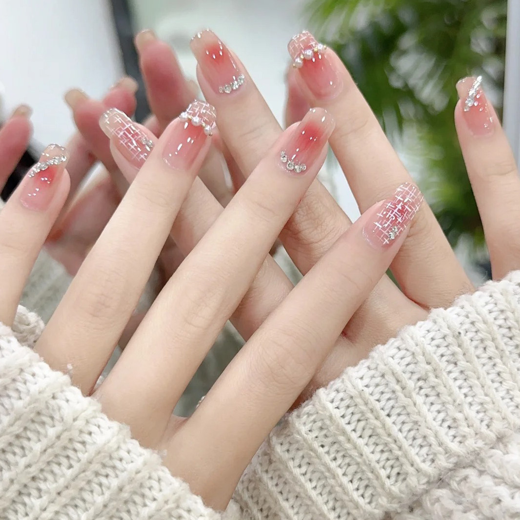 橘指大方假指甲孕妇婚甲可用