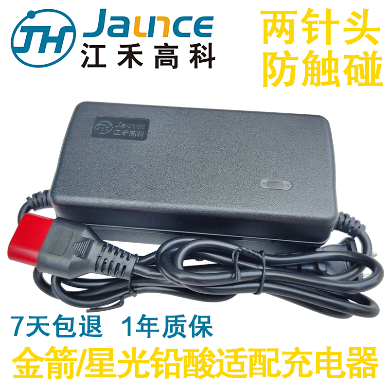 金箭星光阿米尼神州行祥龙适配充电器48V60V72伏12Ah20安两针江禾
