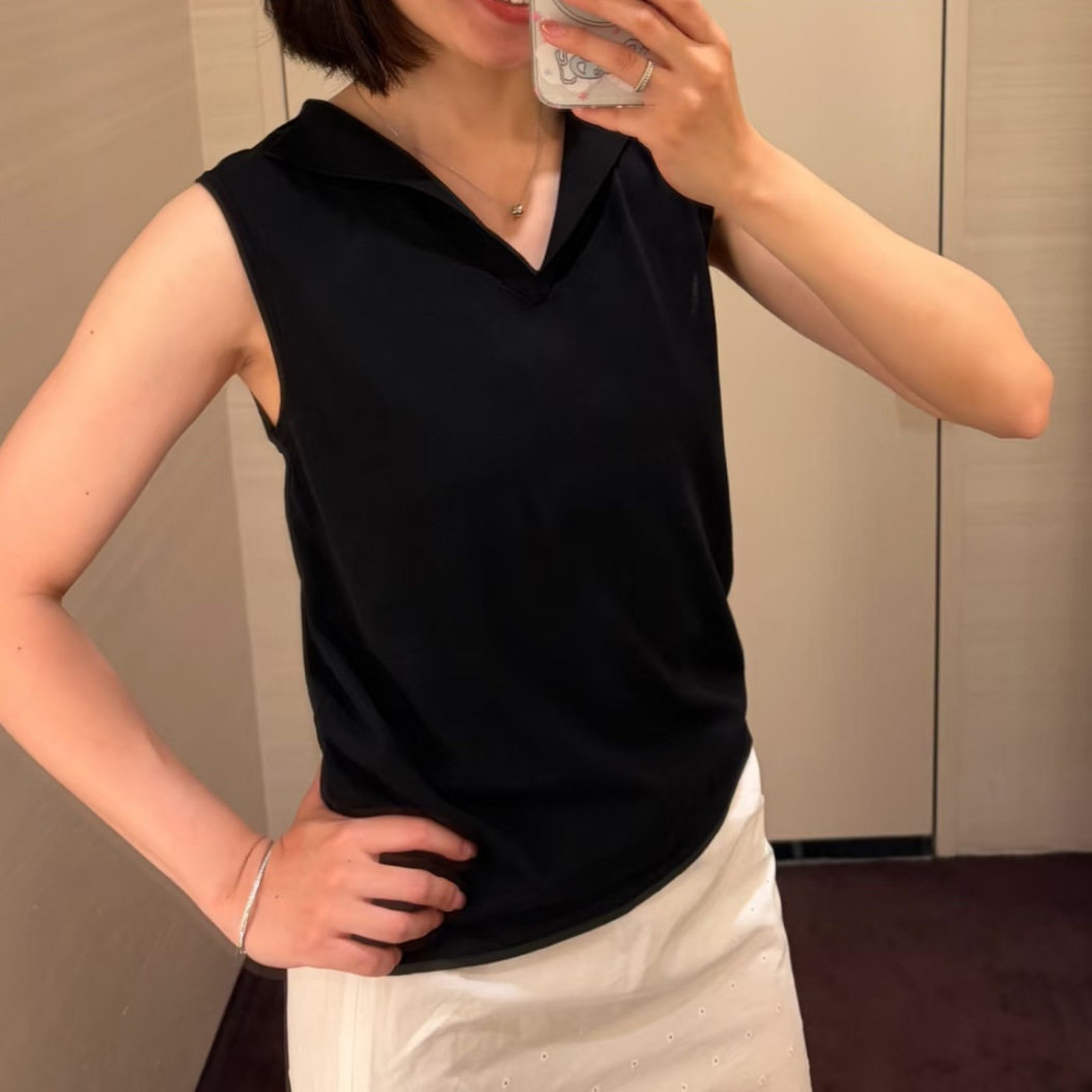 CS女装标准版型水手领棉丝混纺针