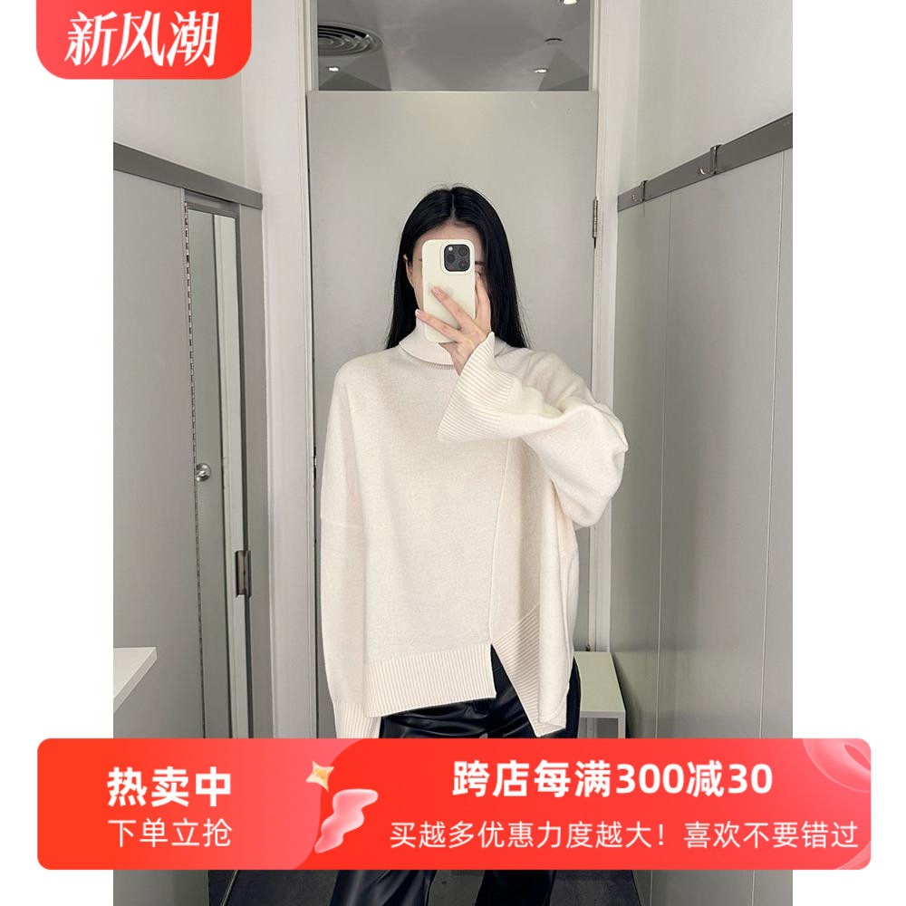 cddily高领通勤休闲宽松毛衣