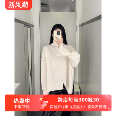 cddily高领通勤休闲宽松毛衣