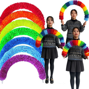 加密硬圈钢丝花环运动会开幕式 幼儿园体操晨操舞蹈器械操道具定制