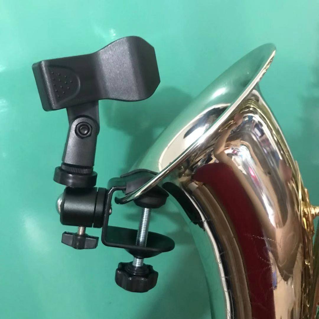 萨克斯夹喇叭口通用夹子无线麦克风固定夹有线话筒支架演唱会配件