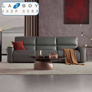LAZBOY乐至宝GN.1017鉴赏家新款零靠墙电动真皮头层牛皮功能沙发