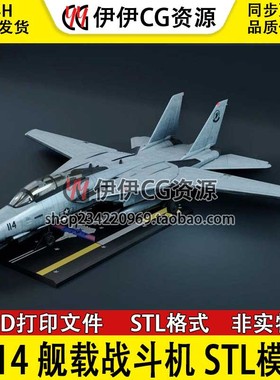【3d打印文件】F-14 Tomcat雄猫舰载战斗机 分件 stl图纸文件素材
