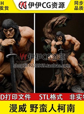 柯南Conan Barbarian《野蛮人柯南》3d打印模型stl图纸文件素材