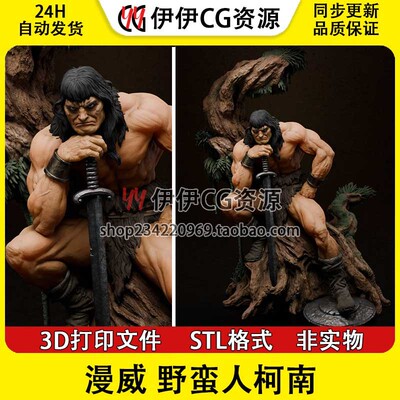 柯南Conan Barbarian《野蛮人柯南》3d打印模型stl图纸文件素材