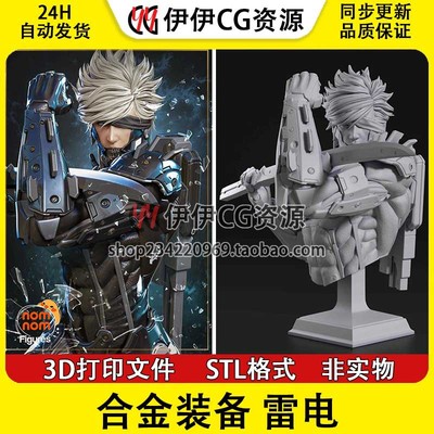 雷电Raiden《合金装备崛起 复仇》3d打印模型stl图纸文件素材