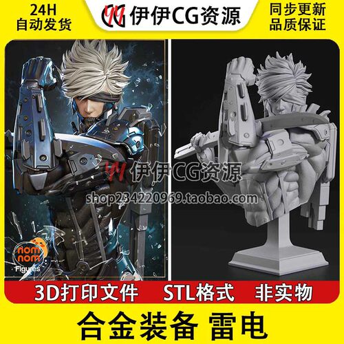 雷电Raiden《合金装备崛起 复仇》3d打印模型stl图纸文件素材