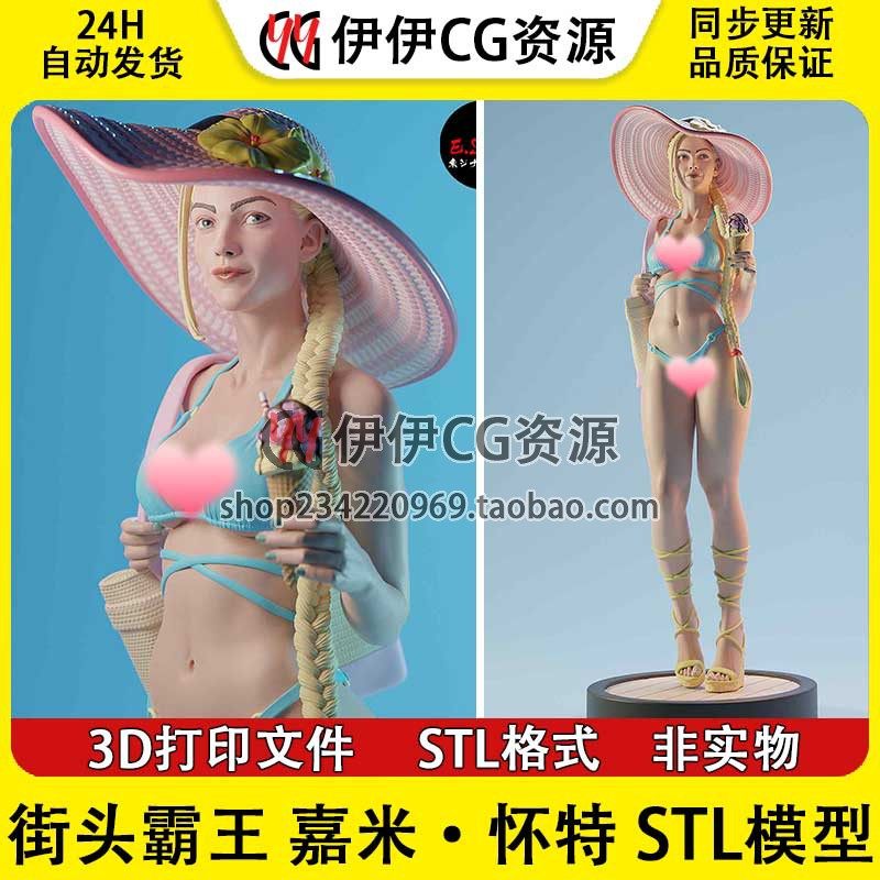 嘉米·怀特 泳装《街头霸王》+NSFW多体版3D手办打印模型stl文件