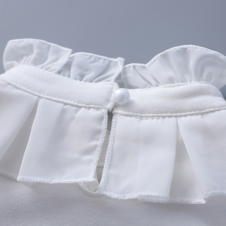 Chemise fille à manche longue en coton - Ref 2085872 Image 4