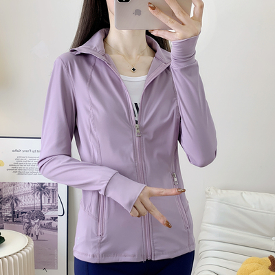 薄款速干外套女春夏季立领防晒服